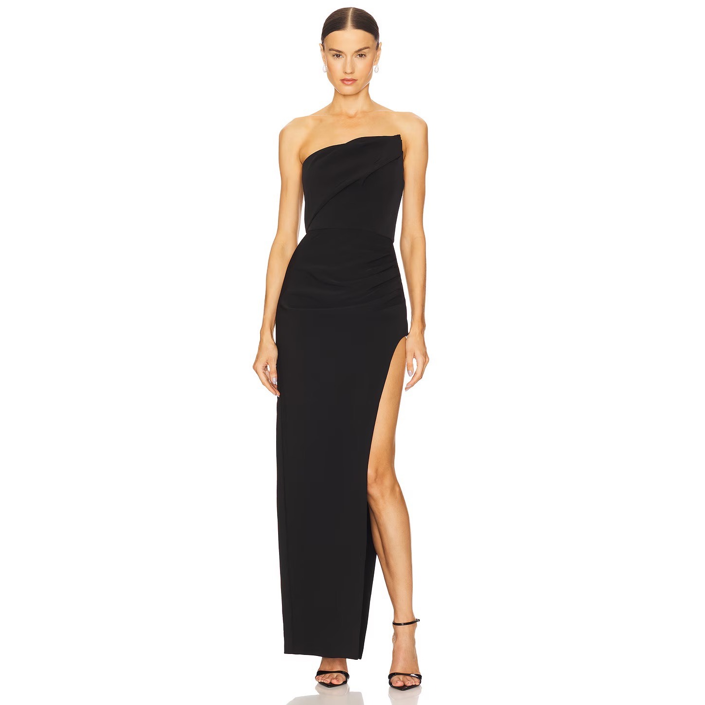 Nbd Ilda Maxi Dress Gown Women Small Black Stretch Formal New W Tags Prom